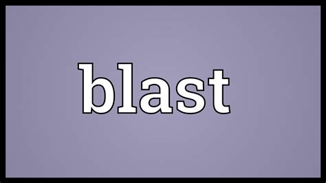 blast significado